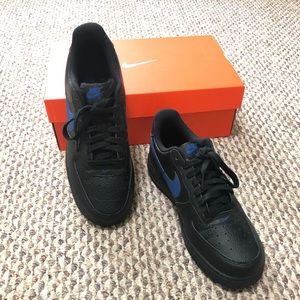 Black and Blue Nike Air Force 1’s